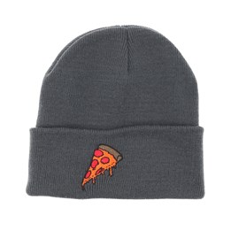 Pizza Time Graphite Grey Beanie - Boom 