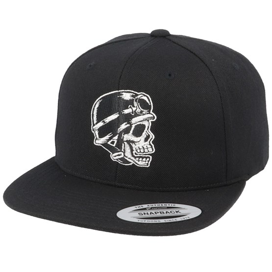 Biker Skull Black Snapback - Born To Ride caps - Hatstoreworld.com