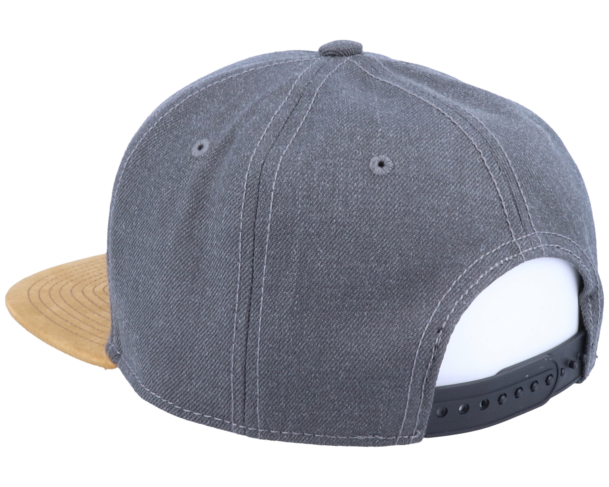 Usa Map Patch Dark Heather Grey/Suede Snapback - Iconic caps - Hatstoreworld.com