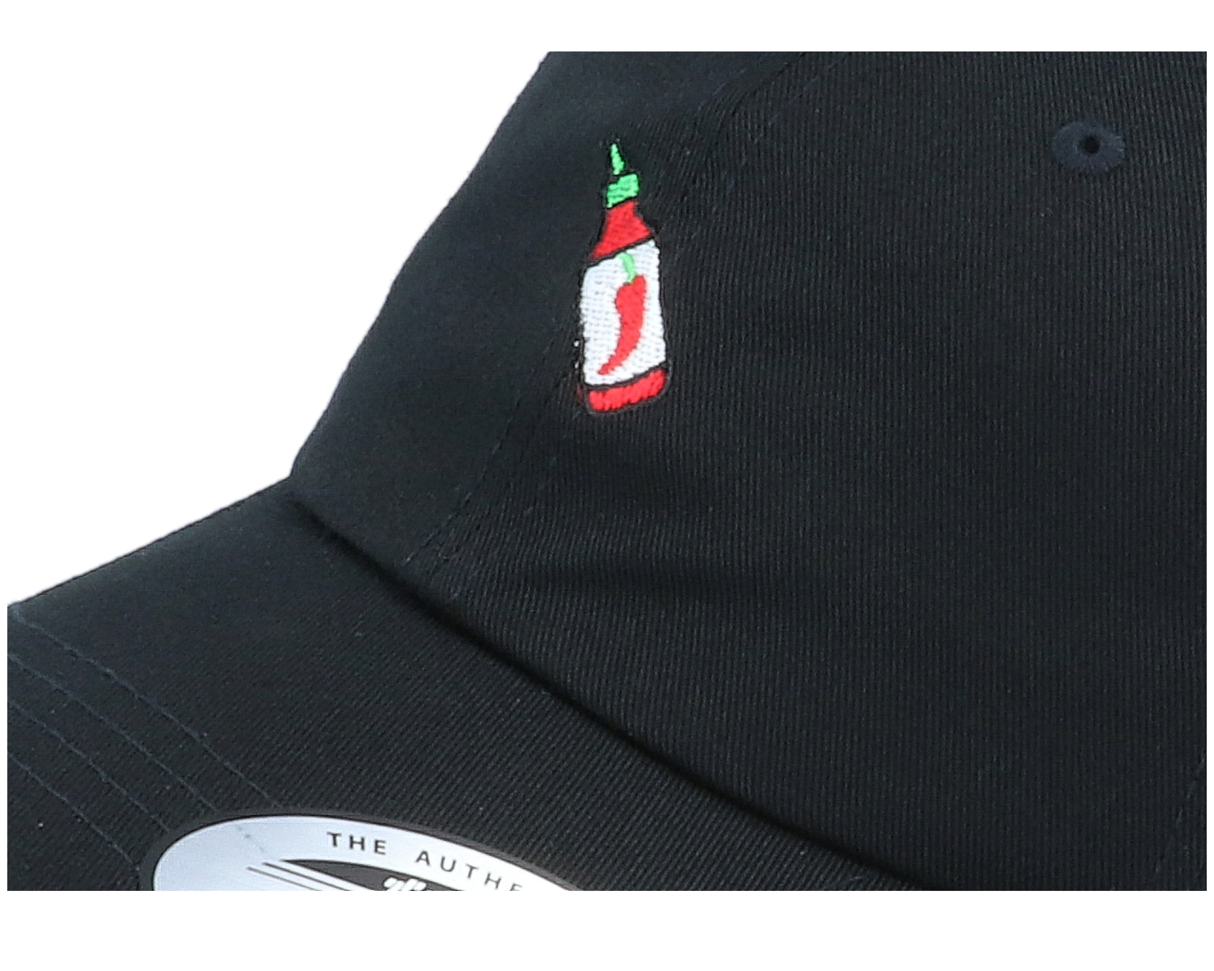 Hatstore x Kevin Bang Sriracha Hot Chili Sauce Black Dad Cap caps Hatstore.co.uk