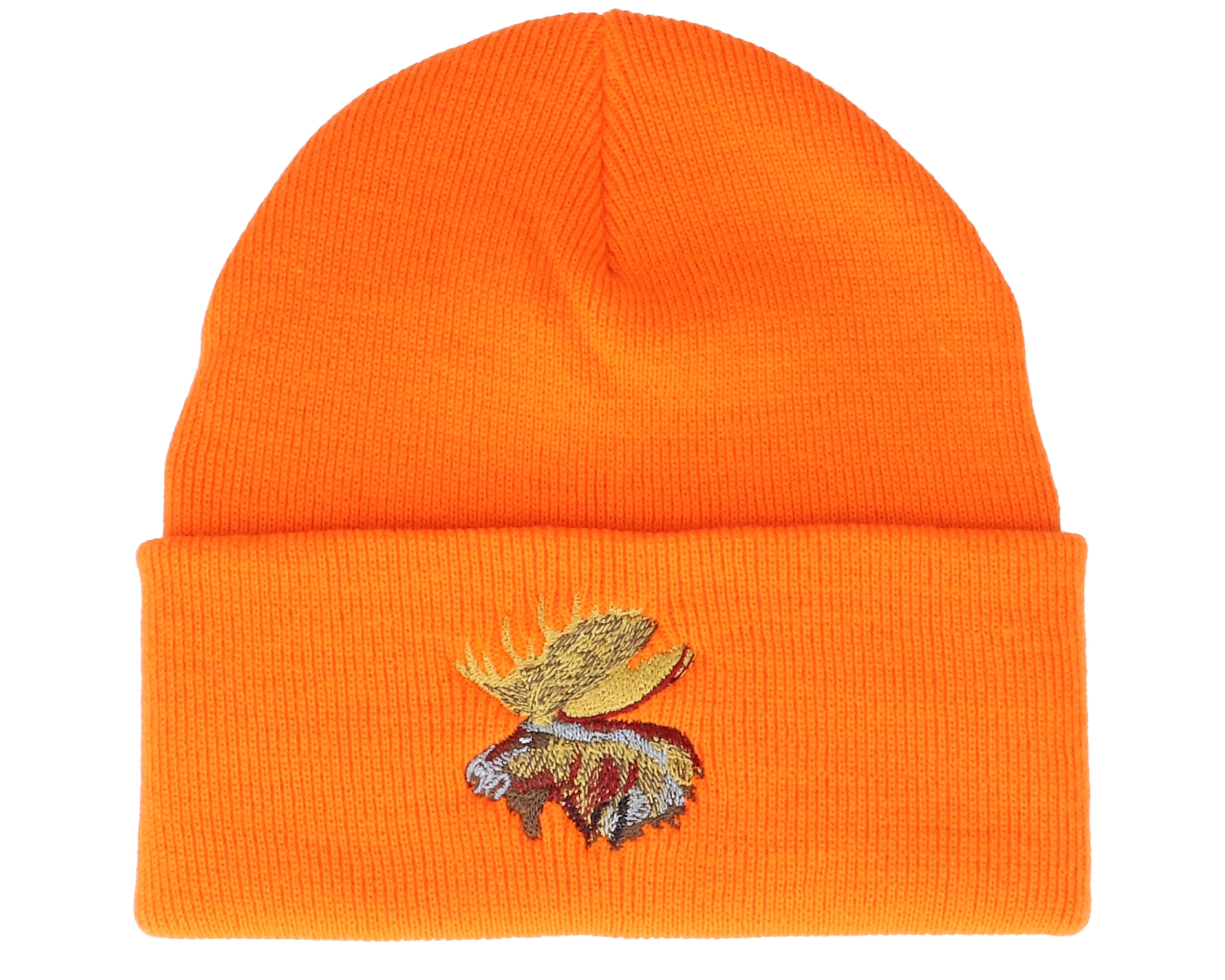 Real Moose Orange Cuff Hunter beanies