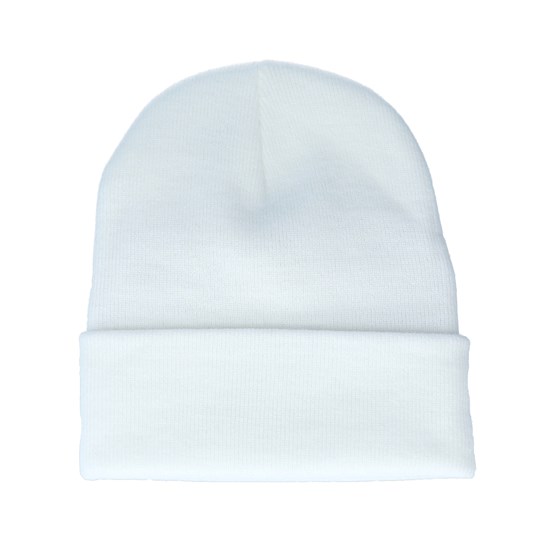 white beanie